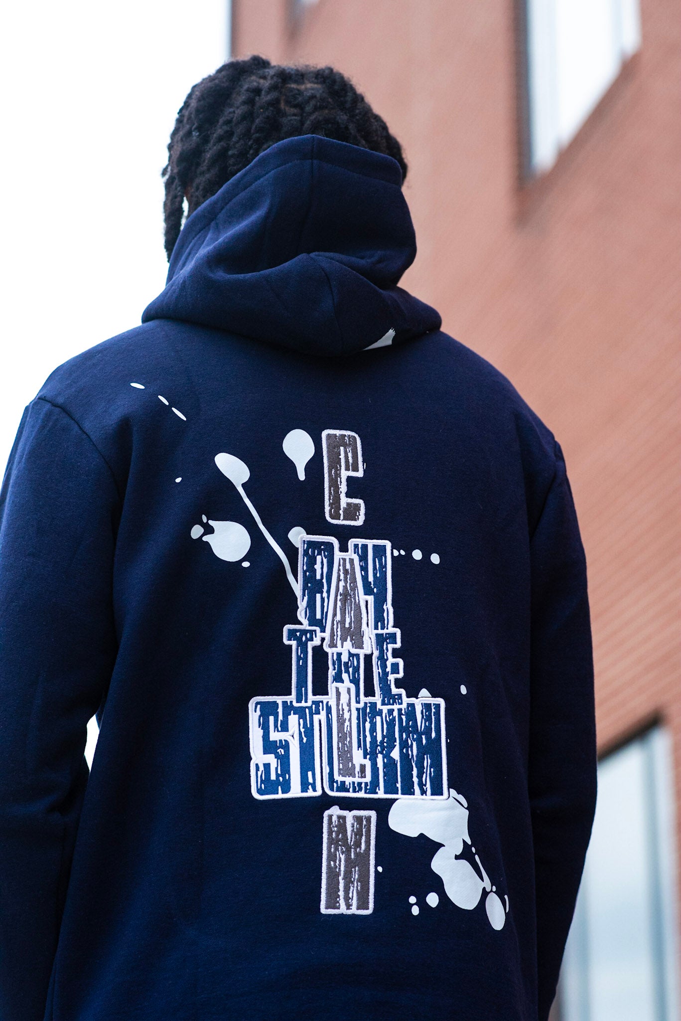 CALM Patch Flared Sweatsuit Navy